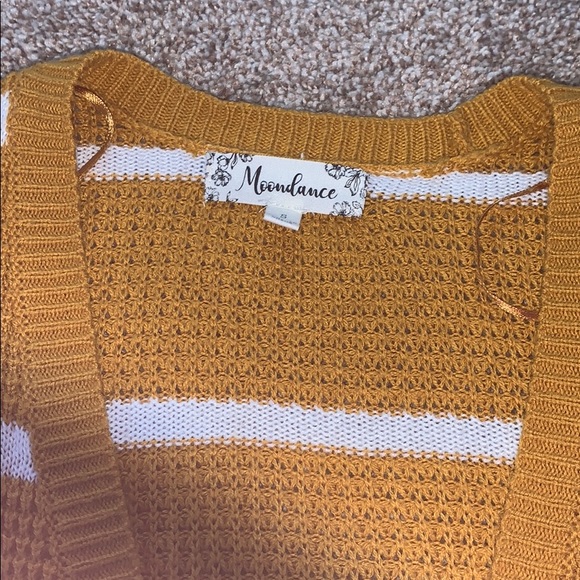 Yellow Striped Sweater, Women’s Small - Picture 2 of 3